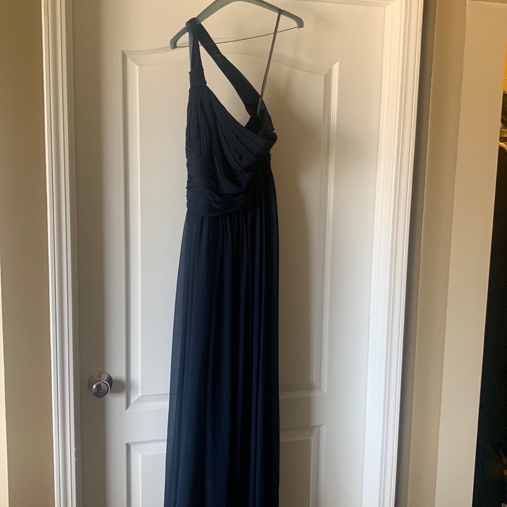 Navy floor length dress